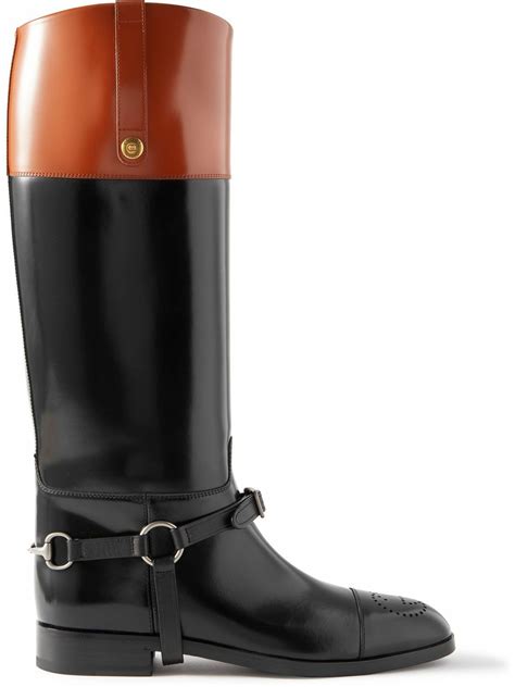 gucci logo riding boots|Gucci riding boots for women.